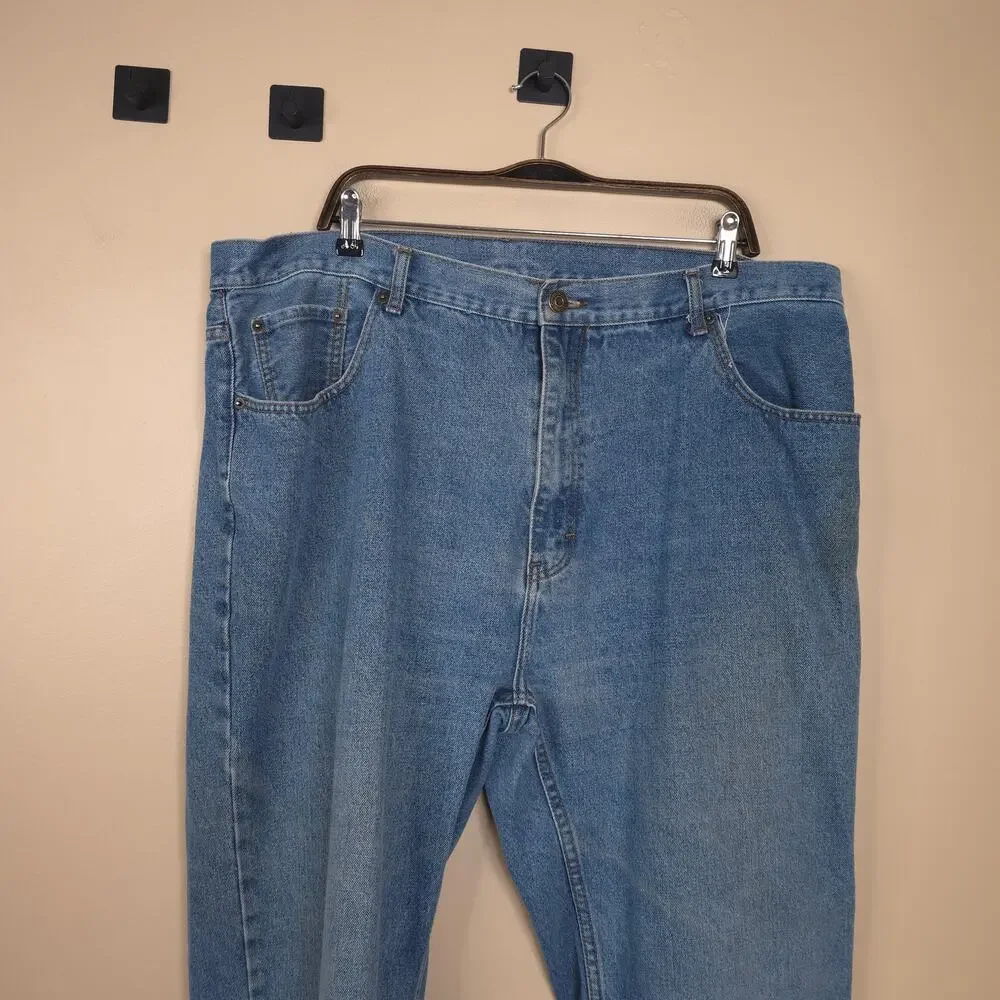 Big Creek Clothing Relaxed Fit Medium Wash Straight Leg Jeans Size 44x32